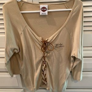 Harley Davidson mid sleeve shirt.